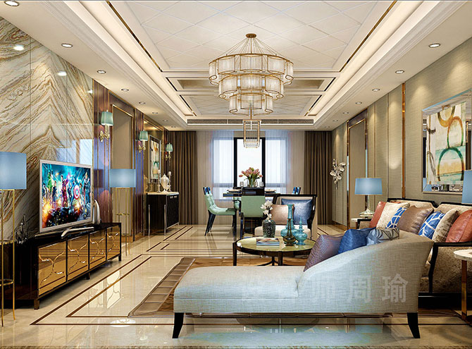 鸡巴插子宫视频世纪江尚三室两厅168平装修设计效果欣赏